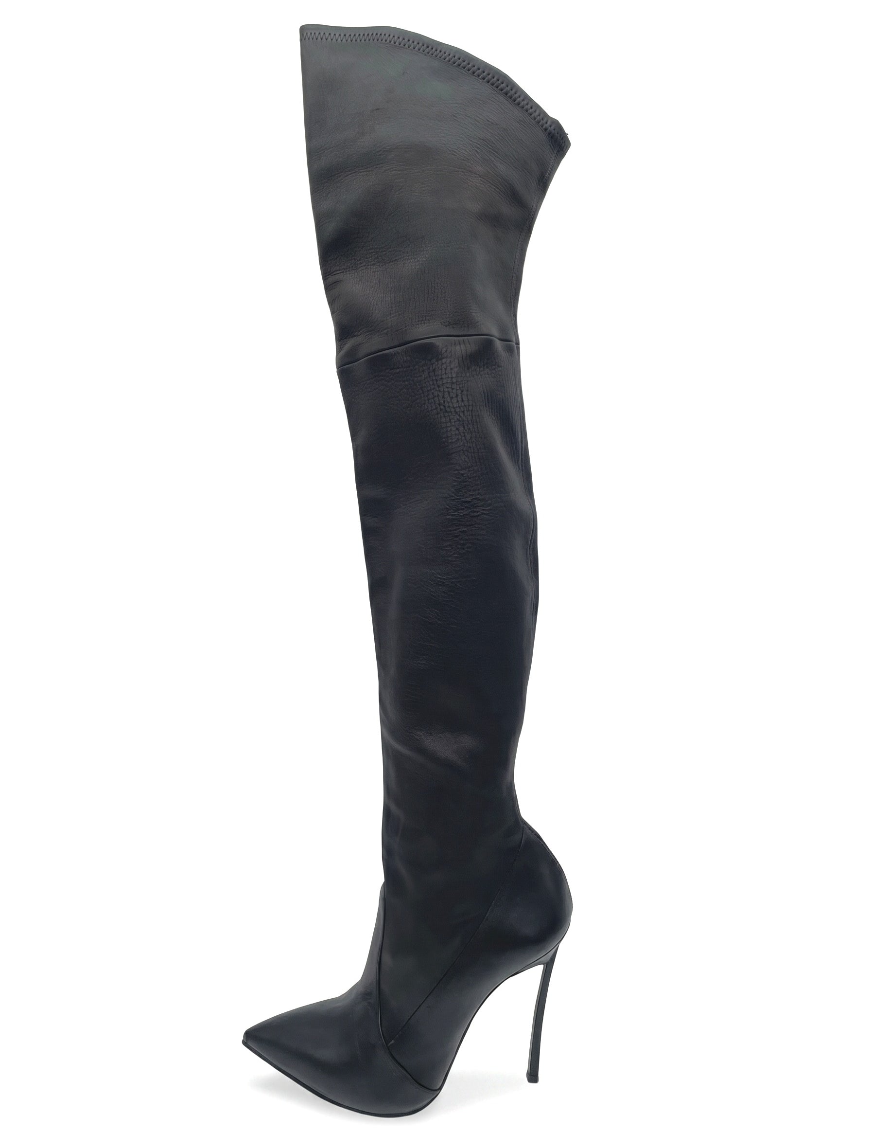 Casadei Blade Overknee Stiefel EU 39.5 Schwarz