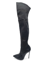 Casadei Blade Overknee Stiefel EU 39.5 Schwarz