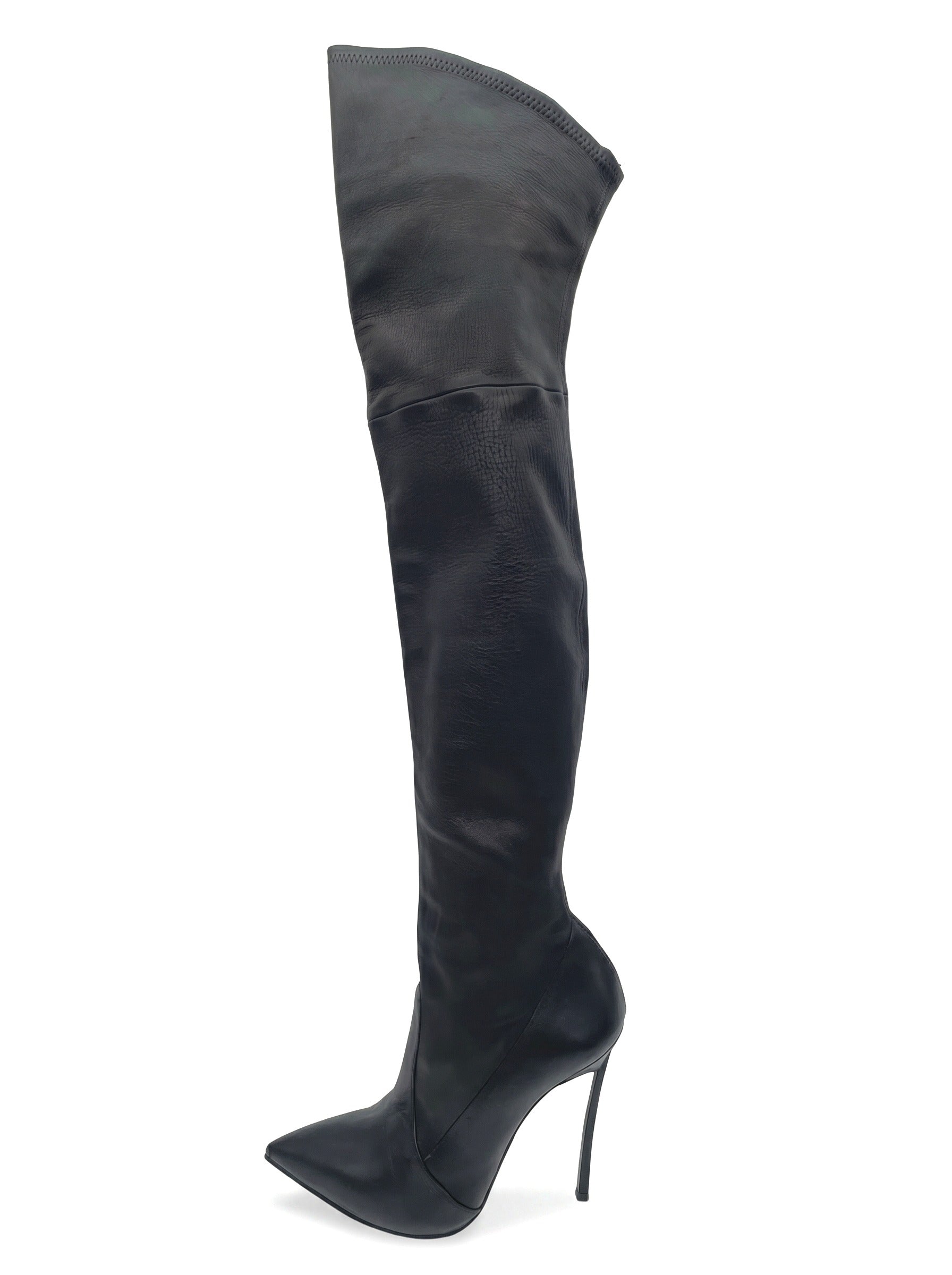 Casadei Blade Overknee Stiefel EU 39.5 Schwarz