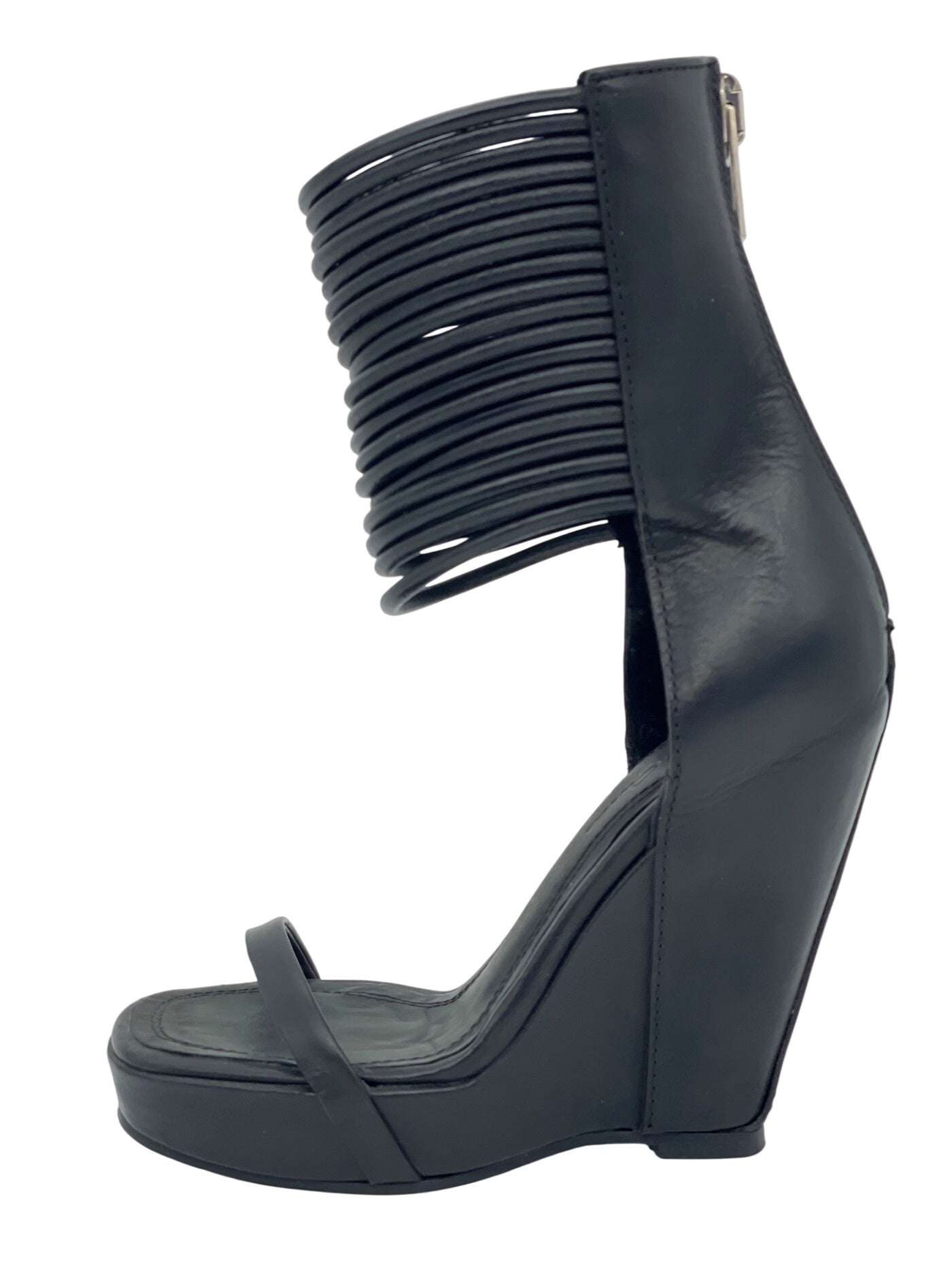 Rick Owens Slave Wedge Sandale mit Absatz EU 35 Schwarz - Image 1