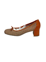 Miu Miu Woven Leather Sandale mit Absatz EU 39 Mehrfarbig - Image 1