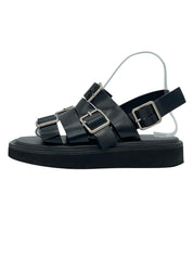 Jil Sander Platform Flache Sandale EU 36 Schwarz - Image 1