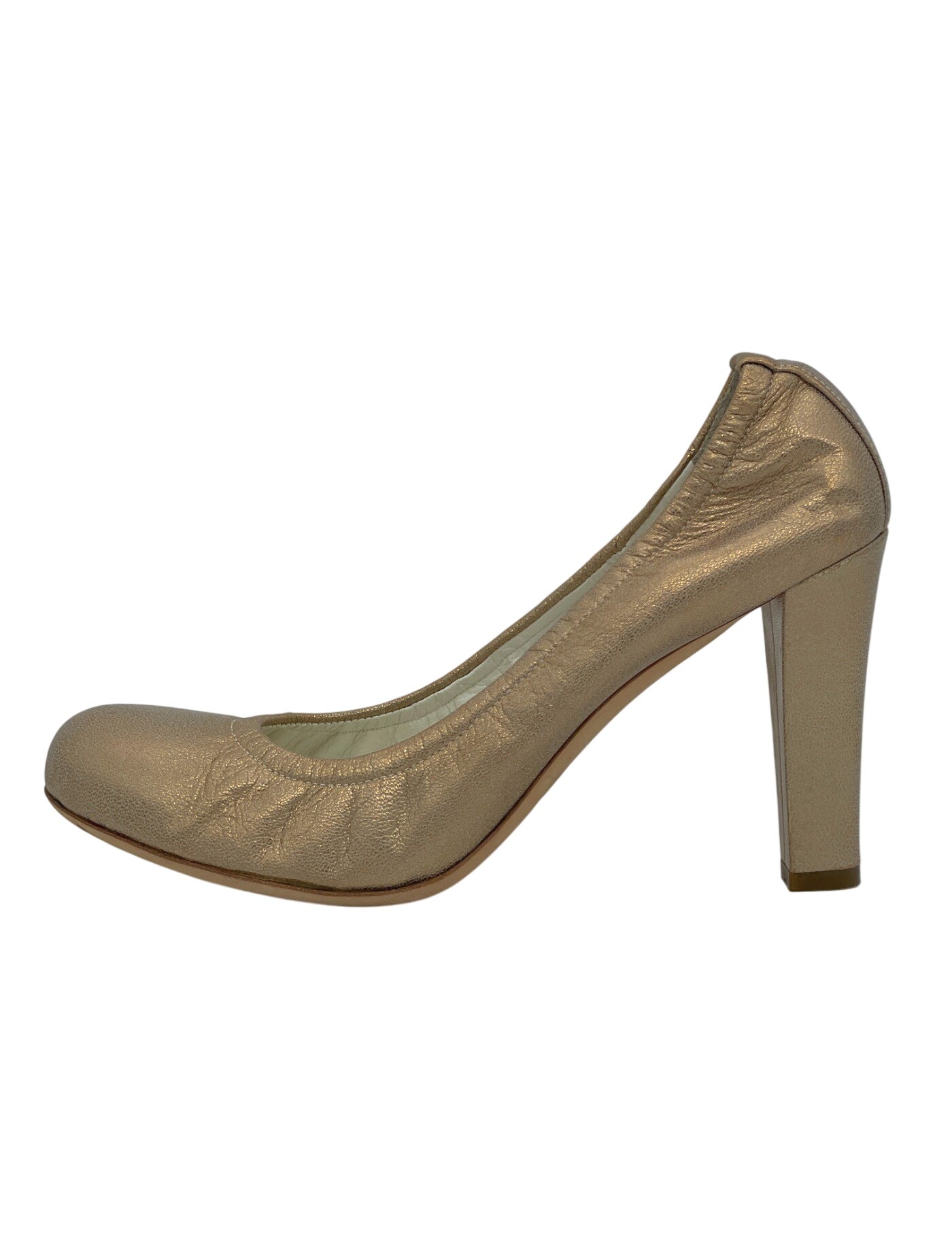 Jil Sander Metallic Scrunch Pump EU 38.5 Metallic - Image 1