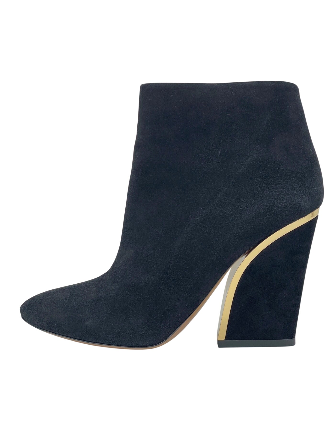 Chloé Beckie Suede Ankle Boot EU 39.5 Schwarz - Image 1