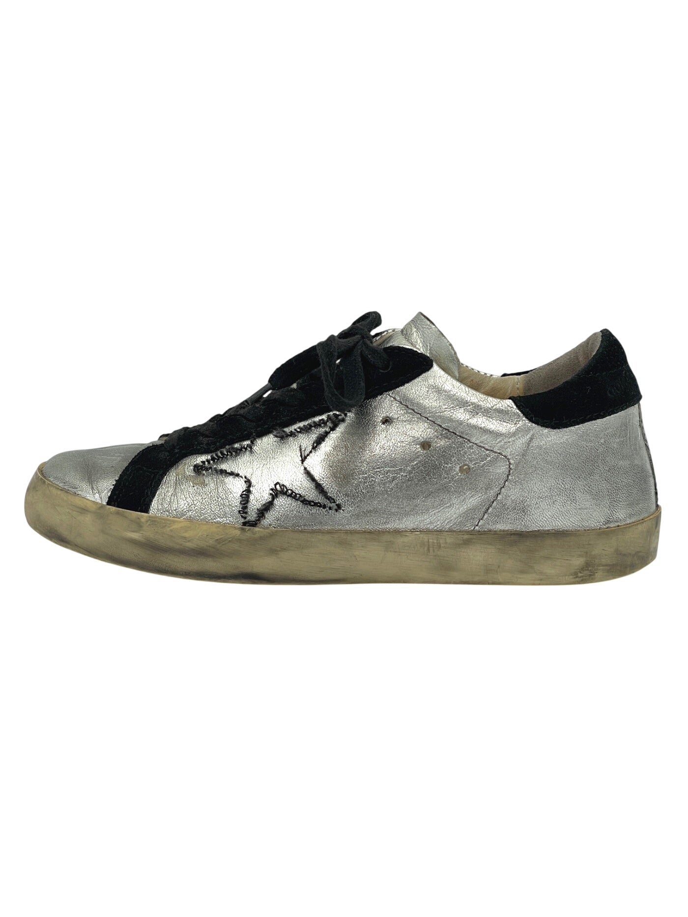 Golden Goose Superstar Low Top Sneaker EU 36 Metallic - Image 1