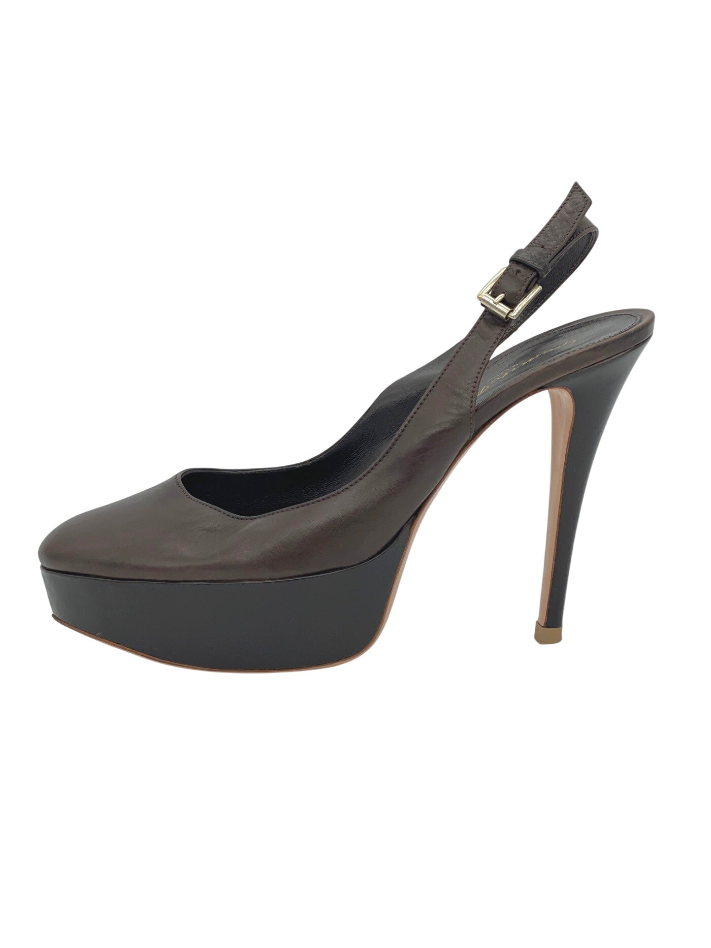 Gianvito Rossi Dasha Plateau Pump EU 38 Braun