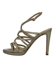 Valentino Garavani Metallic Sandale mit Absatz EU 39 Metallic - Image 1