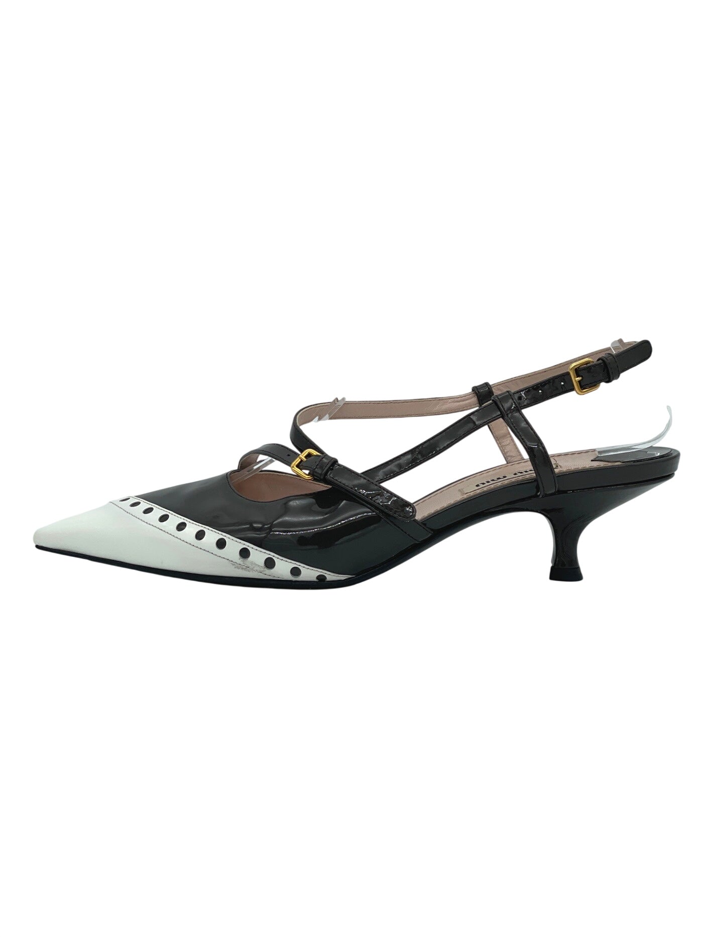 Miu Miu Leather Slingback EU 38 Braun - Image 1