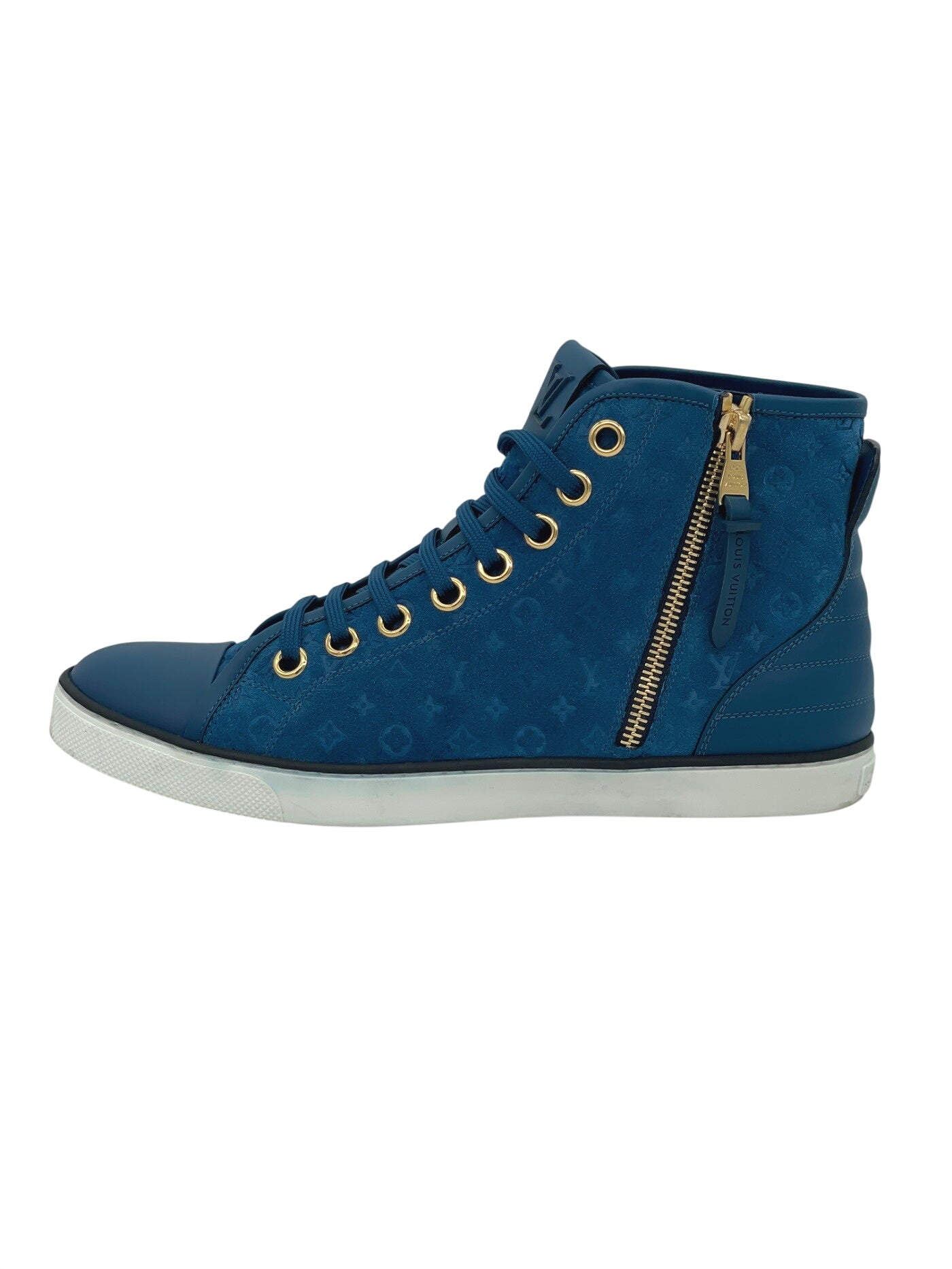 Louis Vuitton Punchy High Top Sneaker EU 38.5 Blau - Image 1