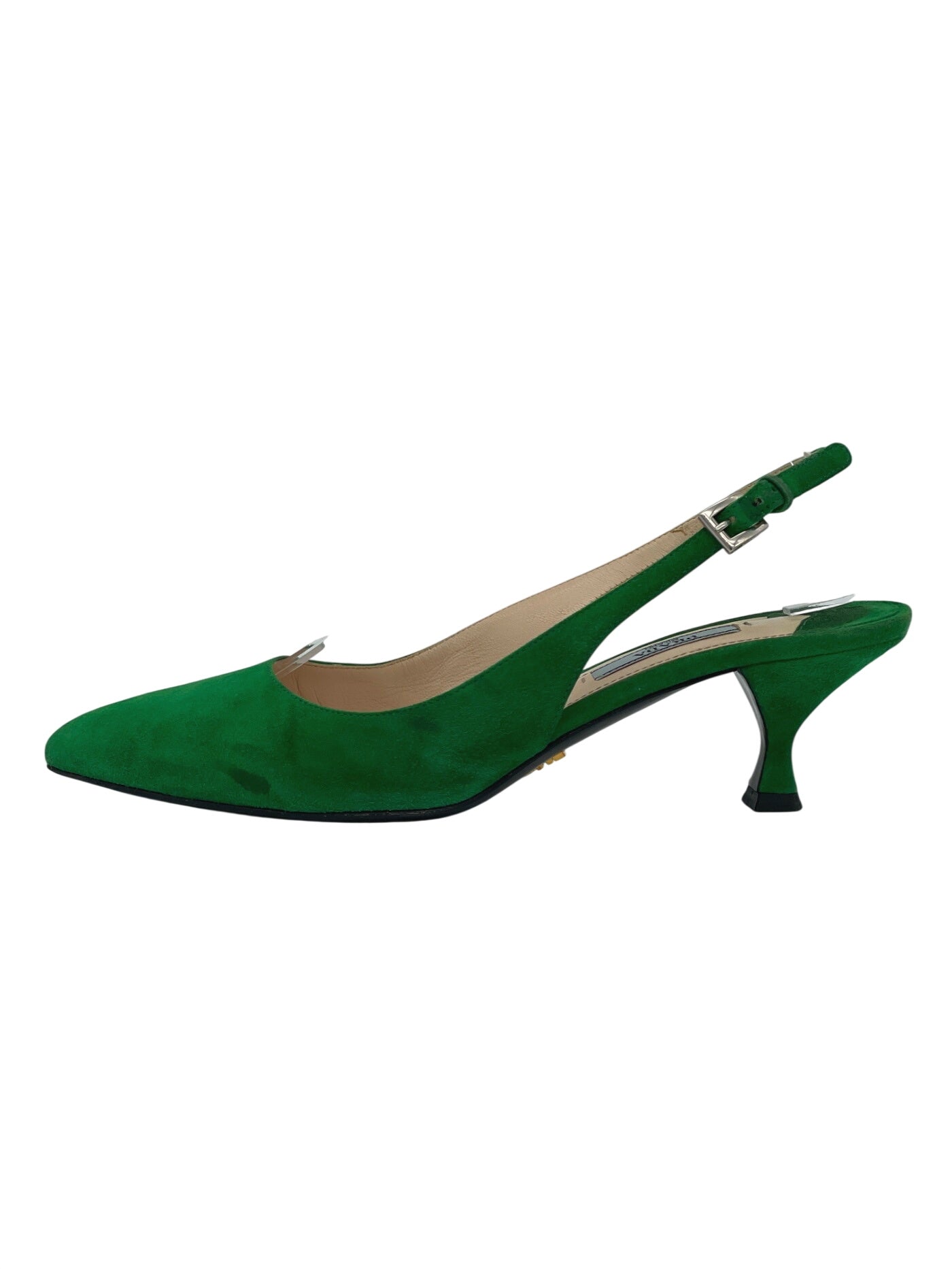 Prada Suede Slingback EU 38.5 Grün - Image 1
