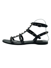 Valentino Garavani Rockstud Flache Sandale EU 39 Schwarz - Image 1