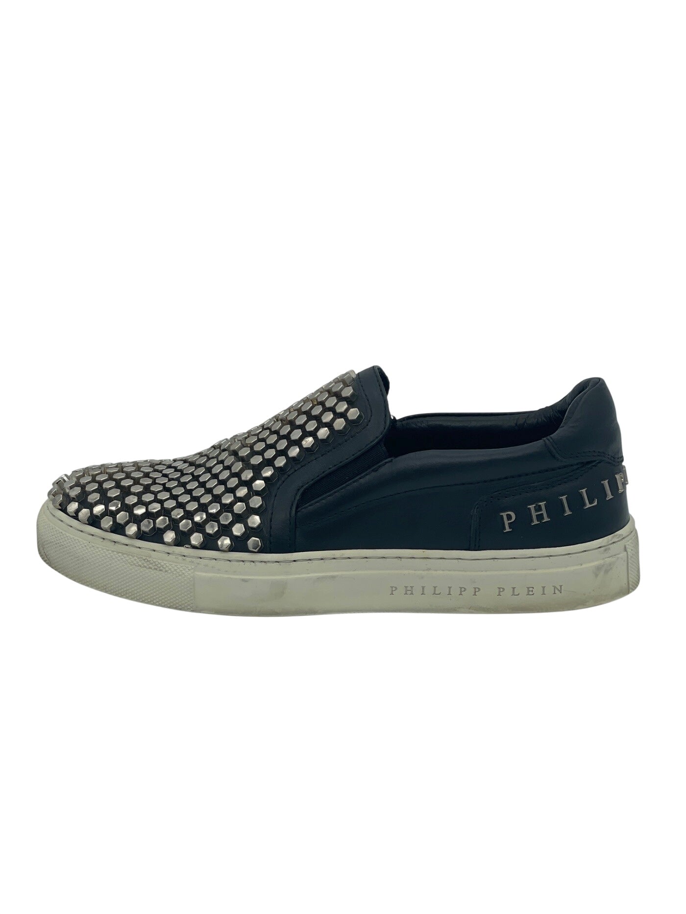 Philipp Plein Studded Nappa Slip-On Sneaker EU 37 Schwarz - Image 1