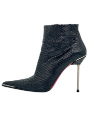 Gian Marco Lorenzi Python Stiletto Ankle Boot EU 40 Schwarz - Image 1