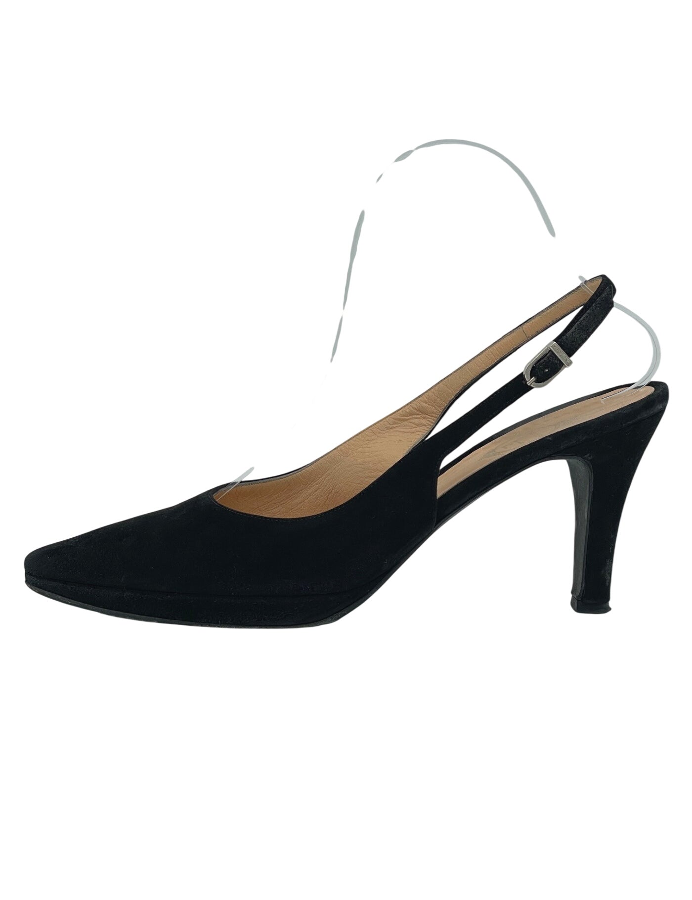 Unuetzer Suede Slingback EU 38.5 Schwarz - Image 1