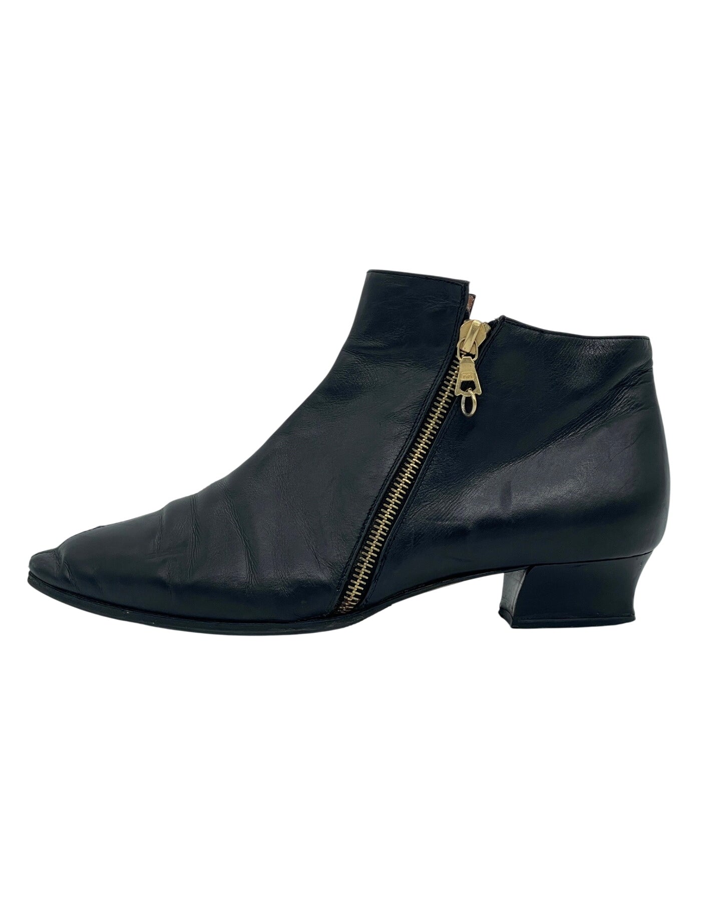 Sergio Rossi Leather Ankle Boot EU 38 Schwarz - Image 1