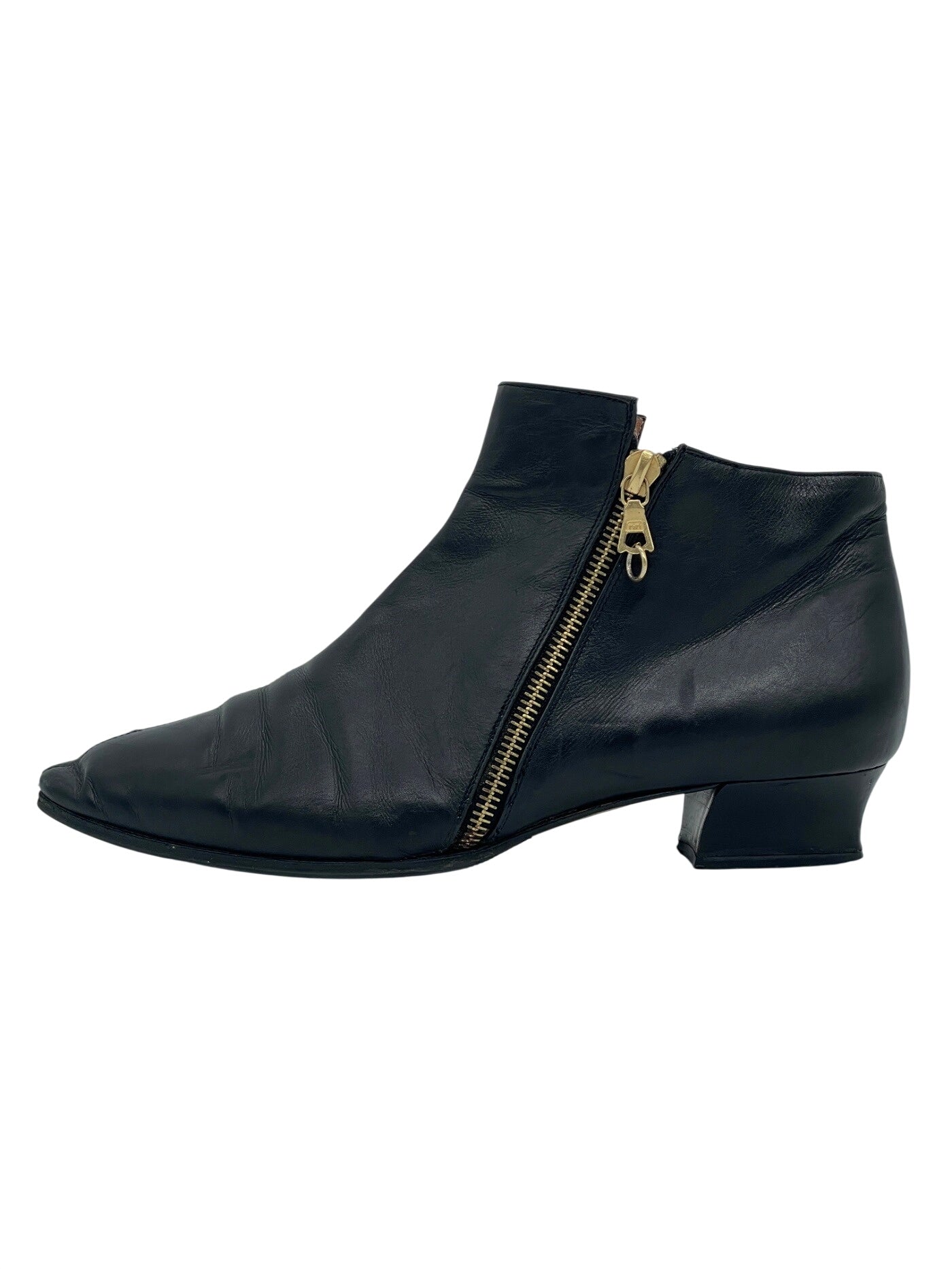 Sergio Rossi Leather Ankle Boot EU 38 Schwarz - Image 1