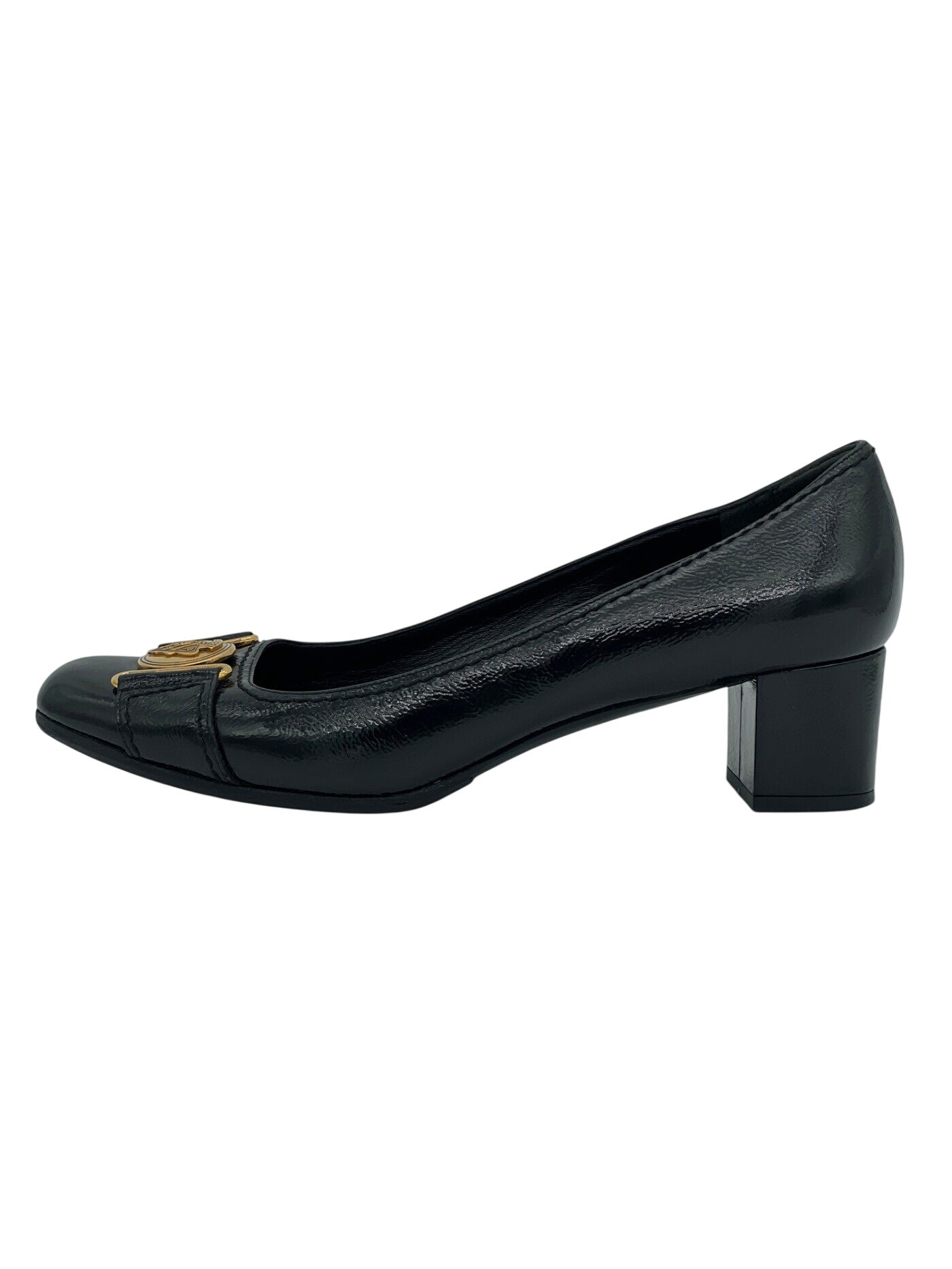 Gucci Patent Leather Pump EU 38.5 Schwarz - Image 1