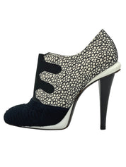 Fendi Polka Dot Fur Trim Pump EU 38.5 Mehrfarbig - Image 1