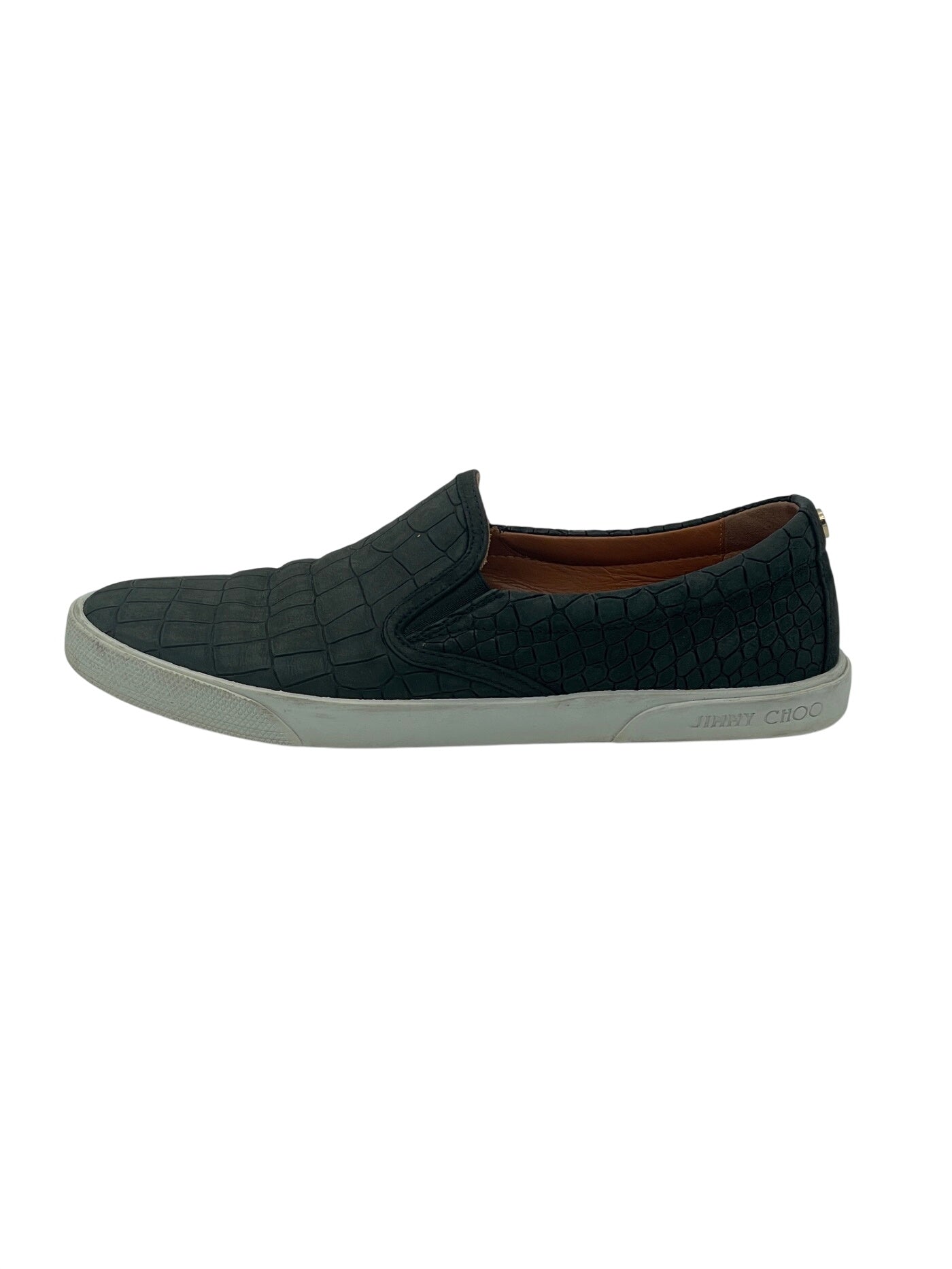 Jimmy Choo Crocodile-Leather Slip-On Sneaker EU 37 Schwarz - Image 1