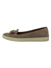 Salvatore Ferragamo Suede Slip-On Sneaker EU 40.5 Braun - Image 1