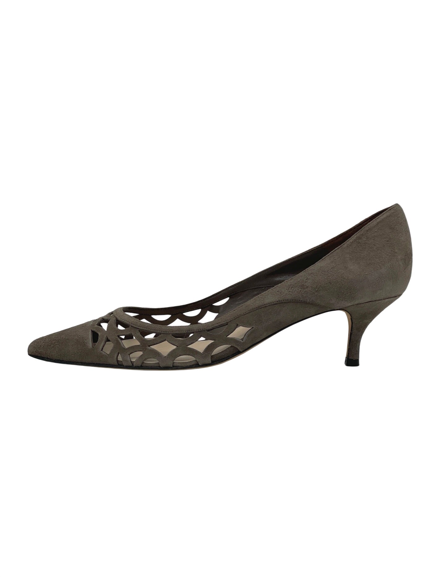 L.K.Bennet Suede Kitten Heel EU 41 Braun