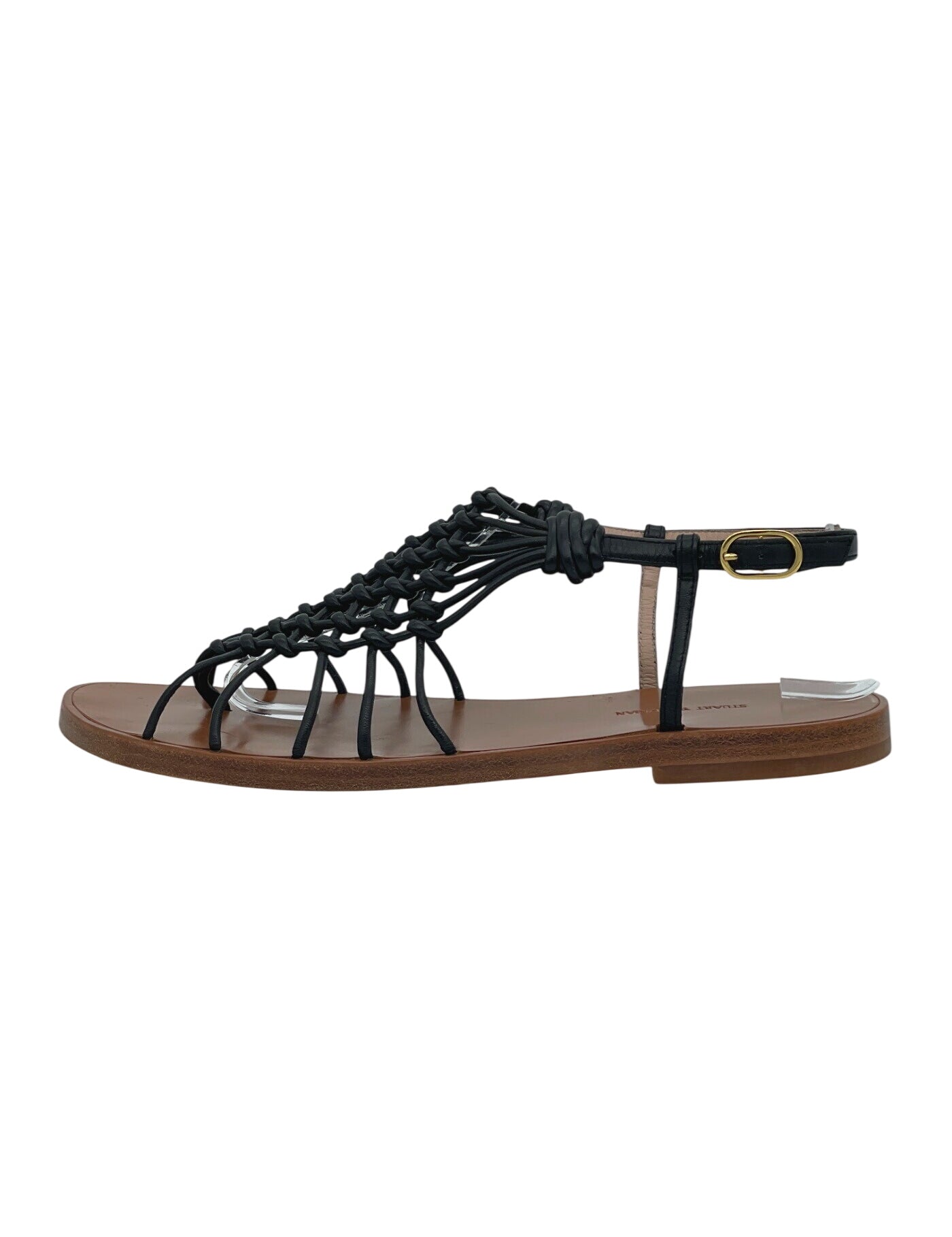 Stuart Weitzman Seaside Flache Sandale EU 39 Schwarz - Image 1