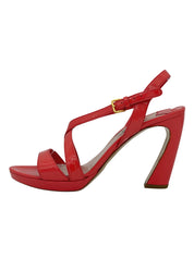 Miu Miu Patent Leather Platform Sandale mit Absatz EU 39.5 Rot - Image 1