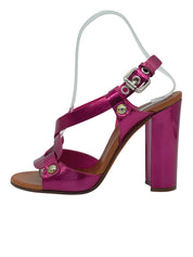 Casadei Metallic Caged Sandale mit Absatz EU 37 Metallic - Image 1