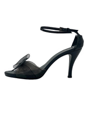 Armani Mesh Bow Sandale mit Absatz EU 39 Schwarz - Image 1