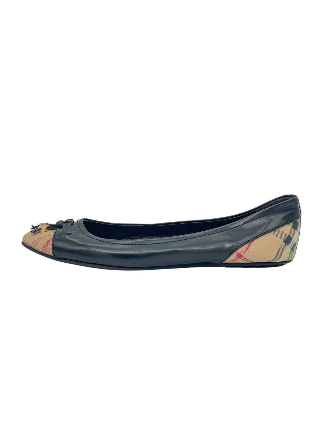 Burberry Haymarket Yates Ballerina EU 39 Schwarz - Image 1