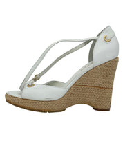Bally Espadrille Wedge Sandale mit Absatz EU 39 Weiß - Image 1