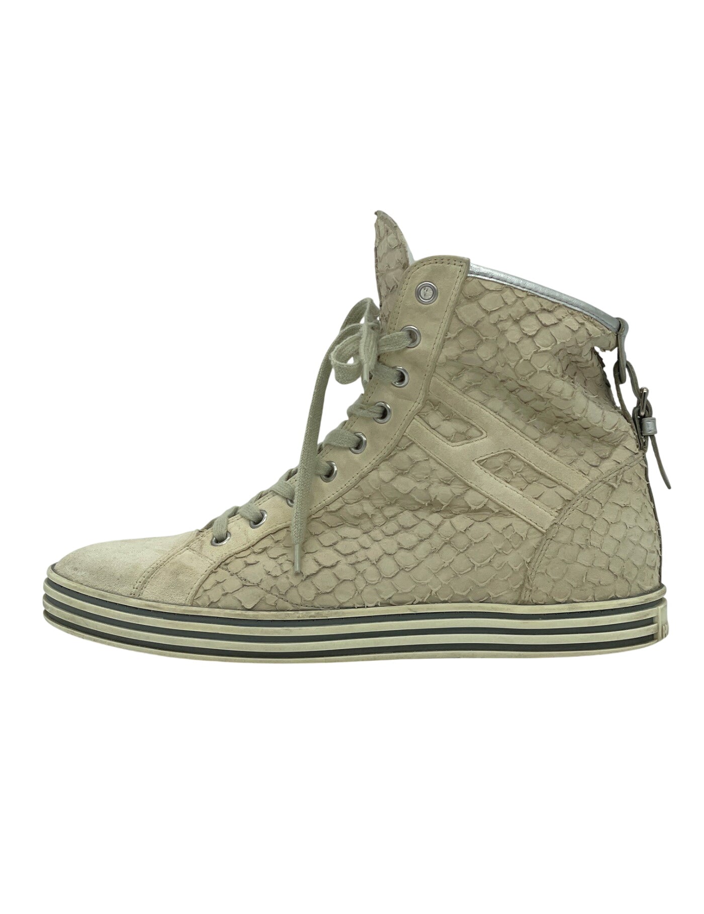 Hogan Rebel High Top Sneaker EU 39.5 Beige - Image 1