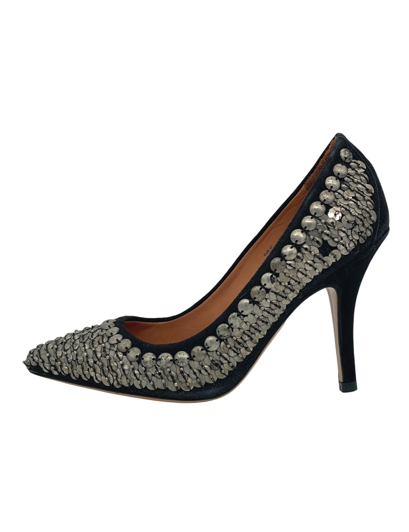Isabel Marant pour H&M Embellished Suede Pump EU 37 Schwarz - Image 1