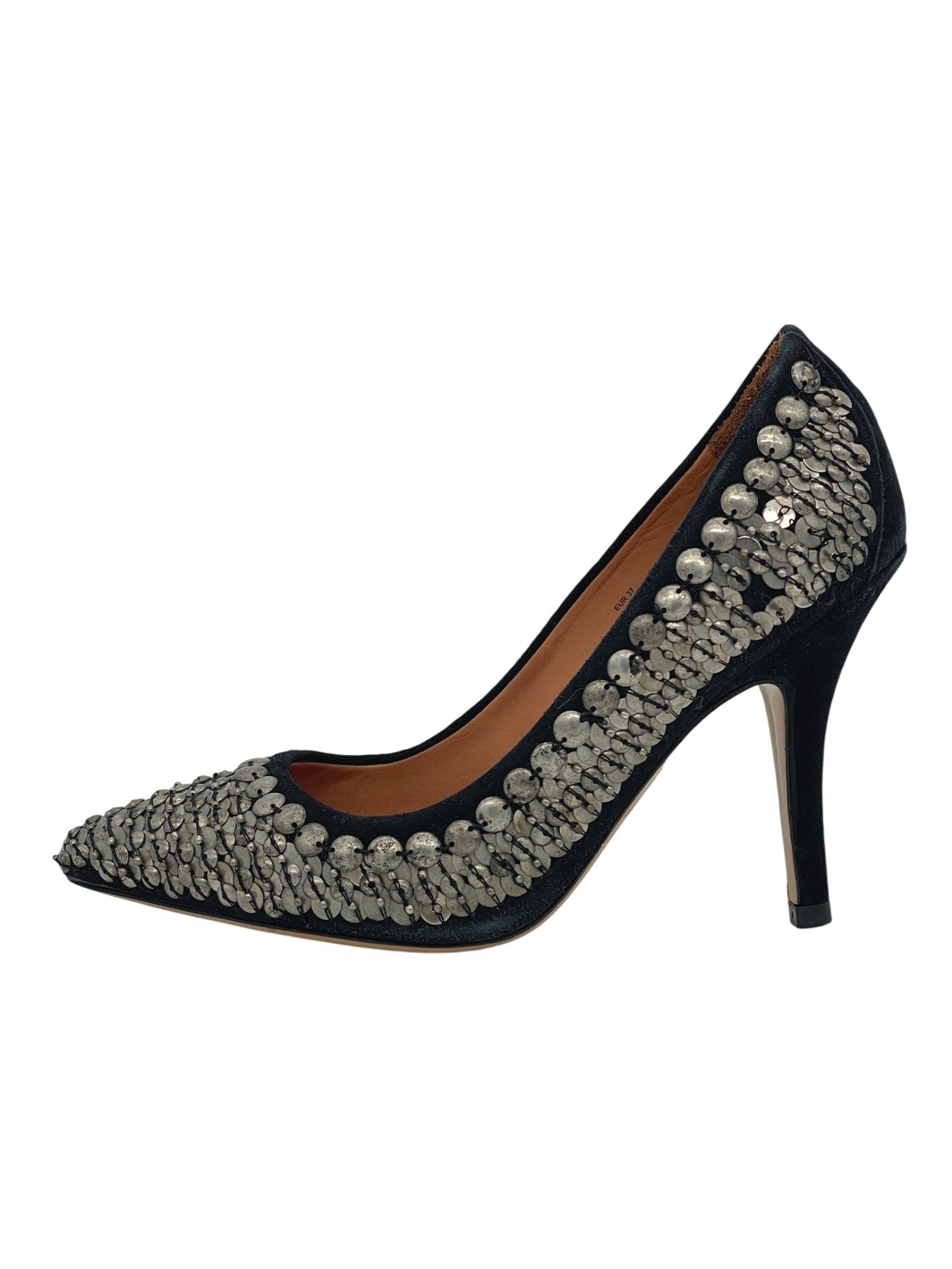 Isabel Marant pour H&M Embellished Suede Pump EU 37 Schwarz - Image 1