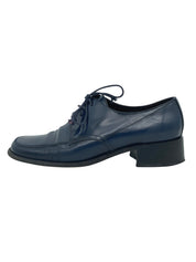 Prada Chunky Block Heel Oxford EU 38.5 Blau - Image 1