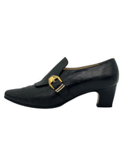 Sergio Rossi Buckle Heel Loafer EU 38.5 Schwarz - Image 1