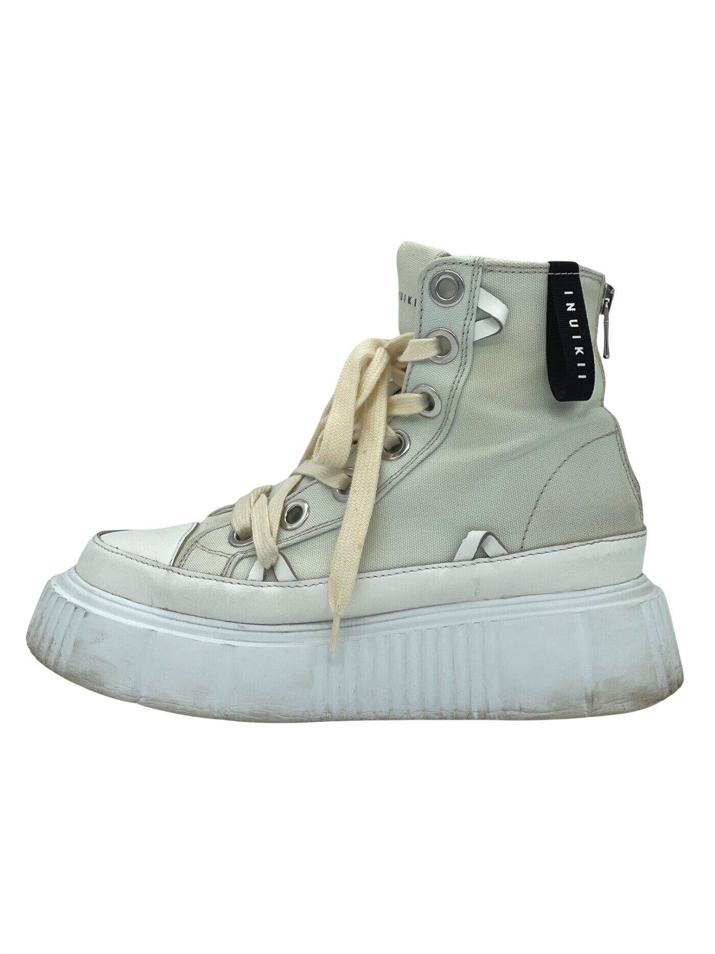 INUIKII Canvas Platform Sneaker EU 38 Weiß - Image 1