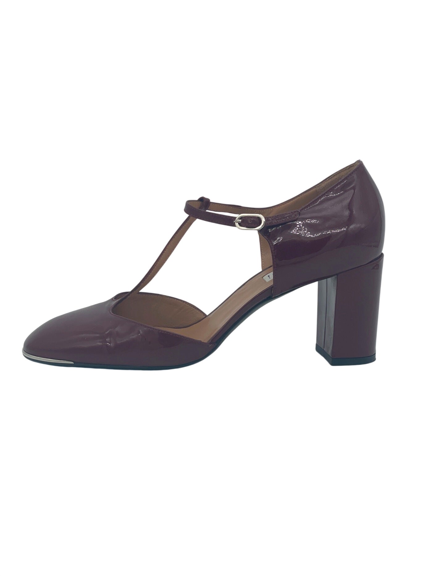 Fratelli Rossetti T-Strap Patent Pump EU 38 Rot - Image 1