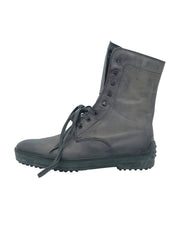 Tod's Gommino Combat Stiefel EU 41.5 Grau