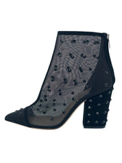 Sergio Rossi Crystal Mesh Ankle Boot EU 38 Schwarz - Image 1