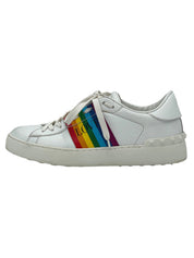 Valentino Garavani Open "Love & Hope" Rainbow Low Top Sneaker EU 36 Weiß - Image 1