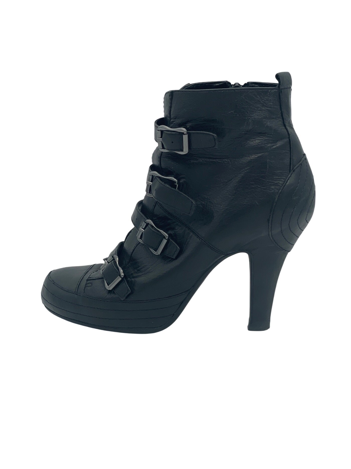 Ash Leather Ankle Boot EU 37 Schwarz - Image 1