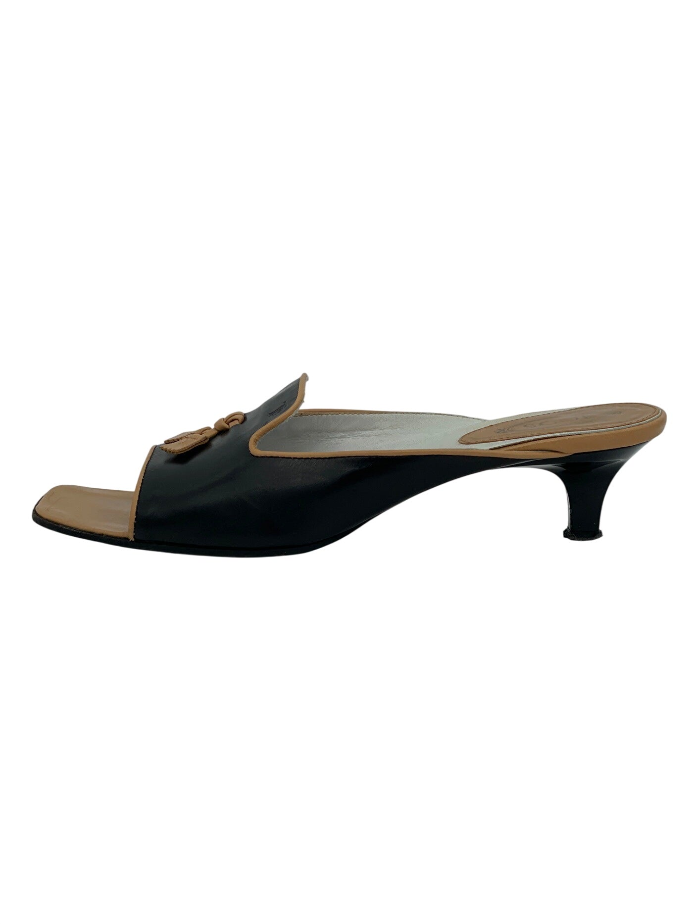 Tod's Leather Mule EU 38 Schwarz - Image 1