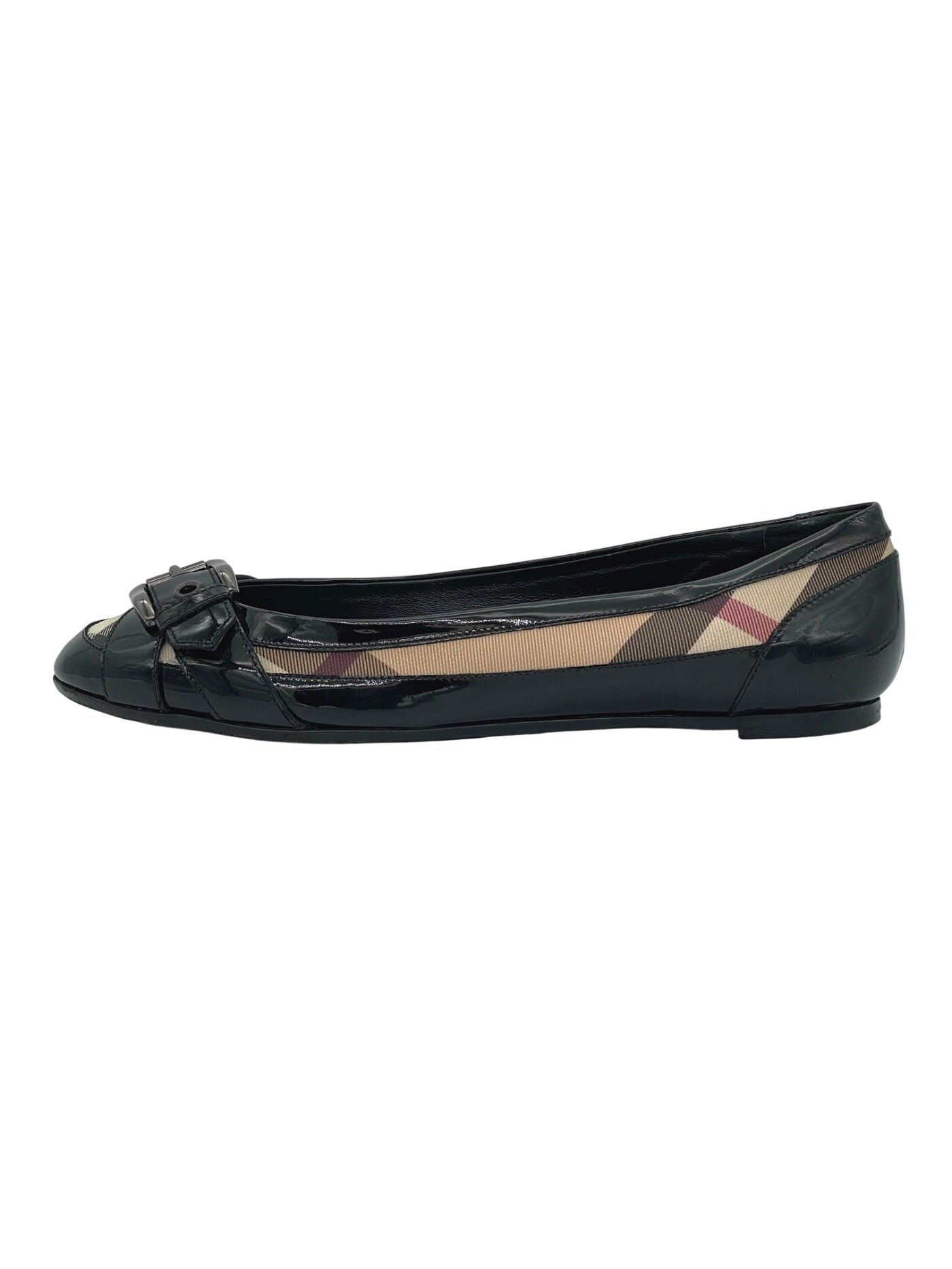 Burberry Nova Check Buckle Ballerina EU 38 Mehrfarbig - Image 1
