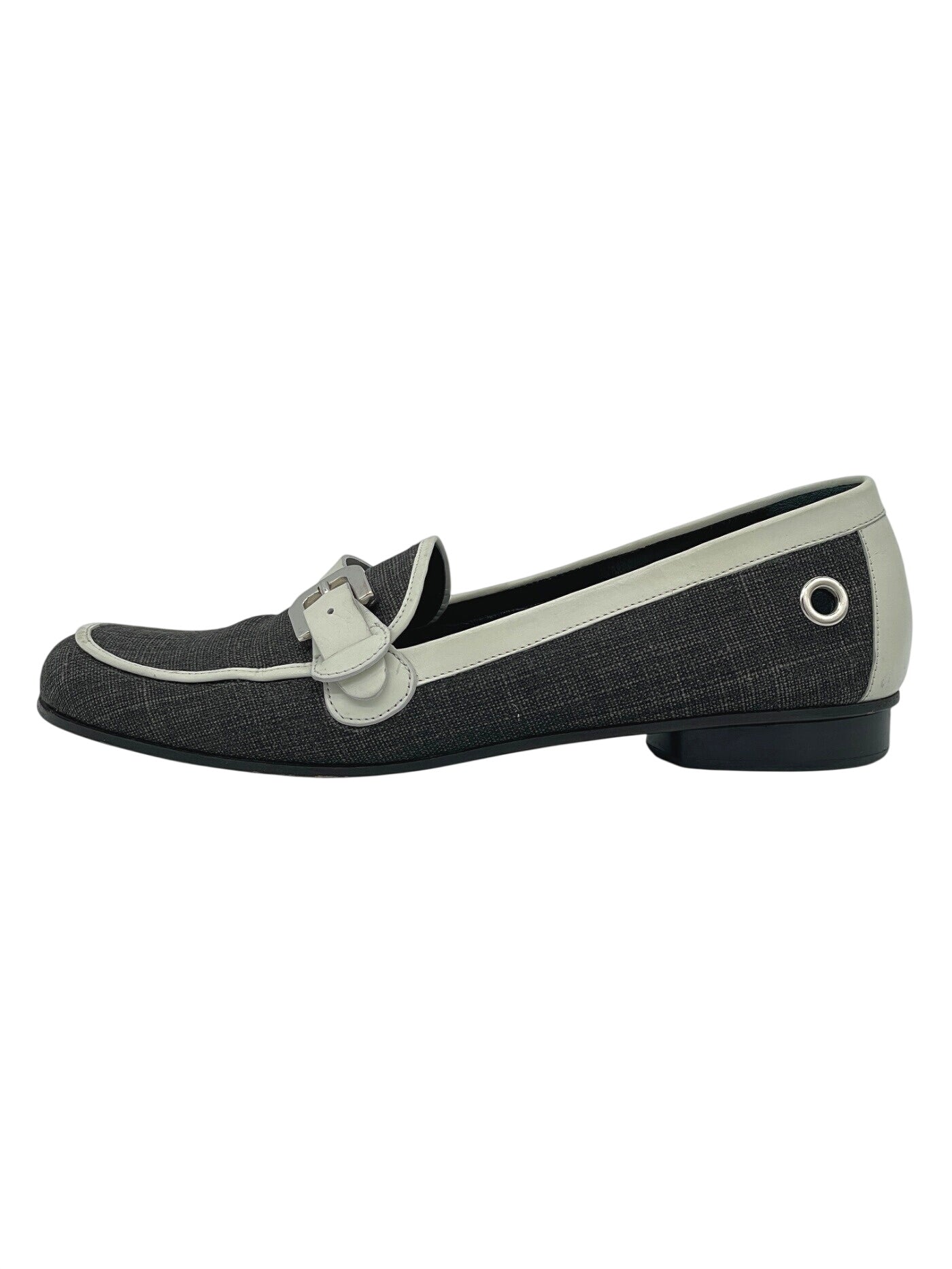 Bally Canva Loafer EU 39.5 Grau - Image 1