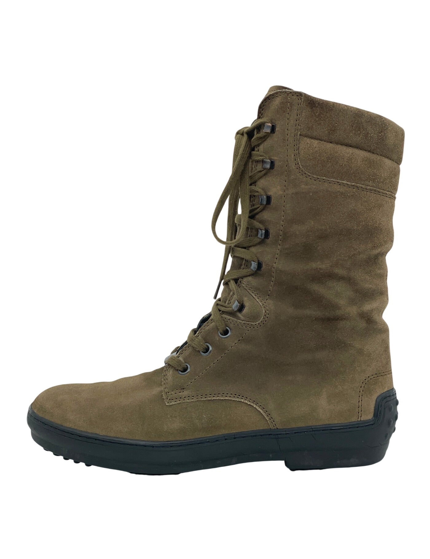 Tod's High-Top Lace-Up Combat Stiefel EU 38.5 Braun - Image 1