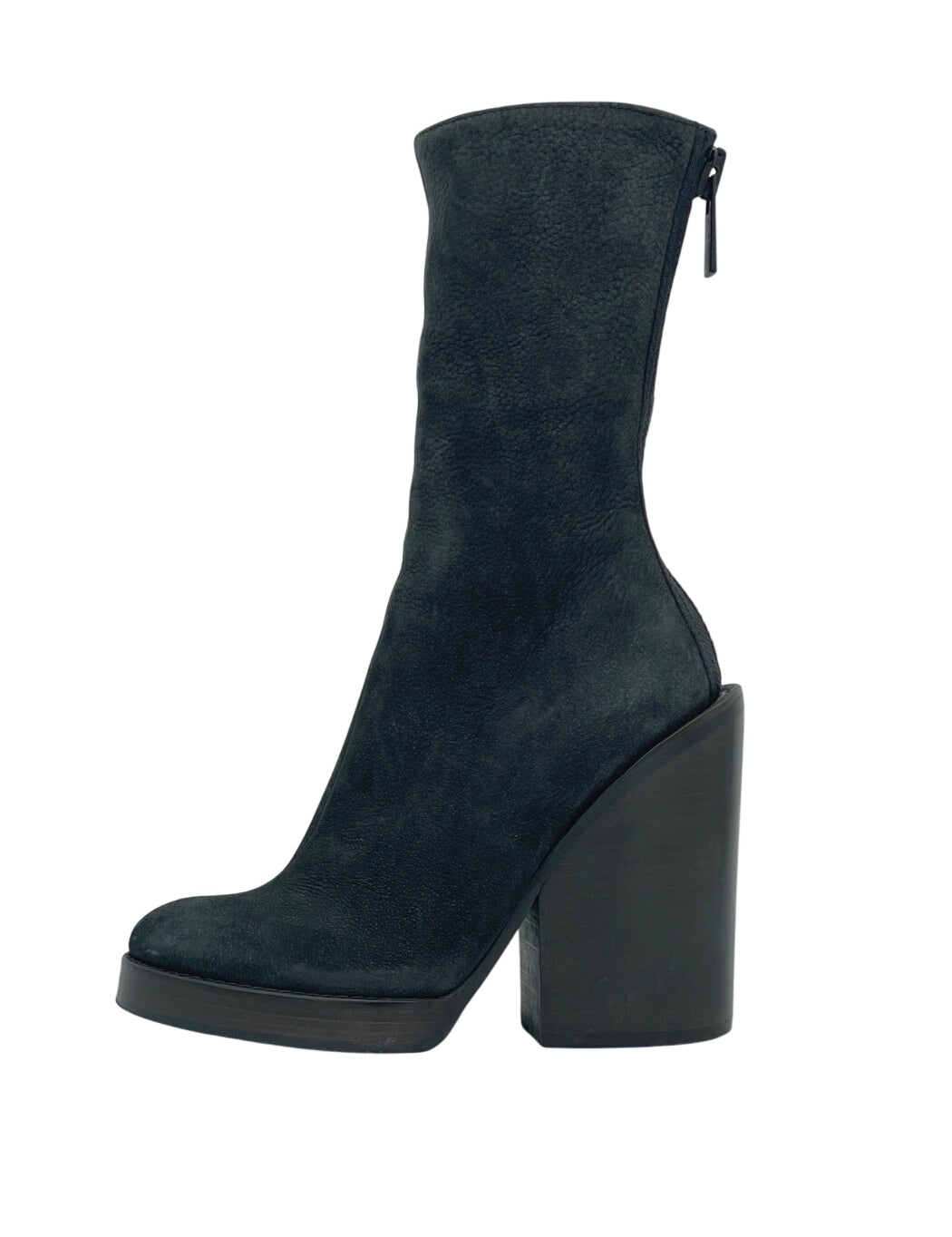 Haider Ackermann Suede Block Heel Ankle Boot EU 35 Schwarz - Image 1