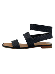 Chie Mihara Leather Flache Sandale EU 38 Schwarz - Image 1