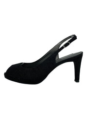 Stuart Weitzman Peep-Toe Slingback EU 38.5 Schwarz - Image 1