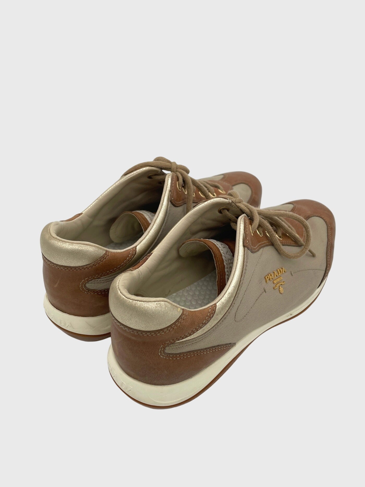 Prada Canvas Low Top Sneaker EU 40 Mehrfarbig